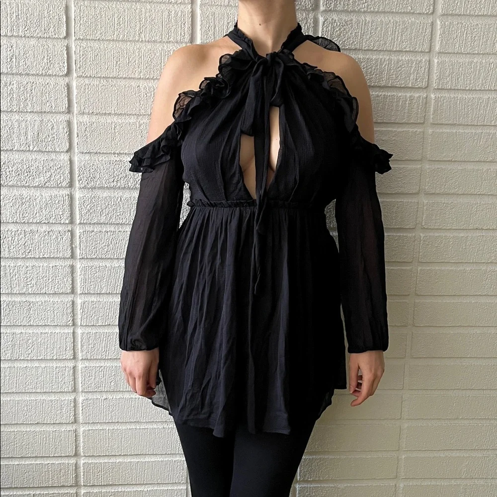 Free People Ruffle Top - Picture 2 of 5
